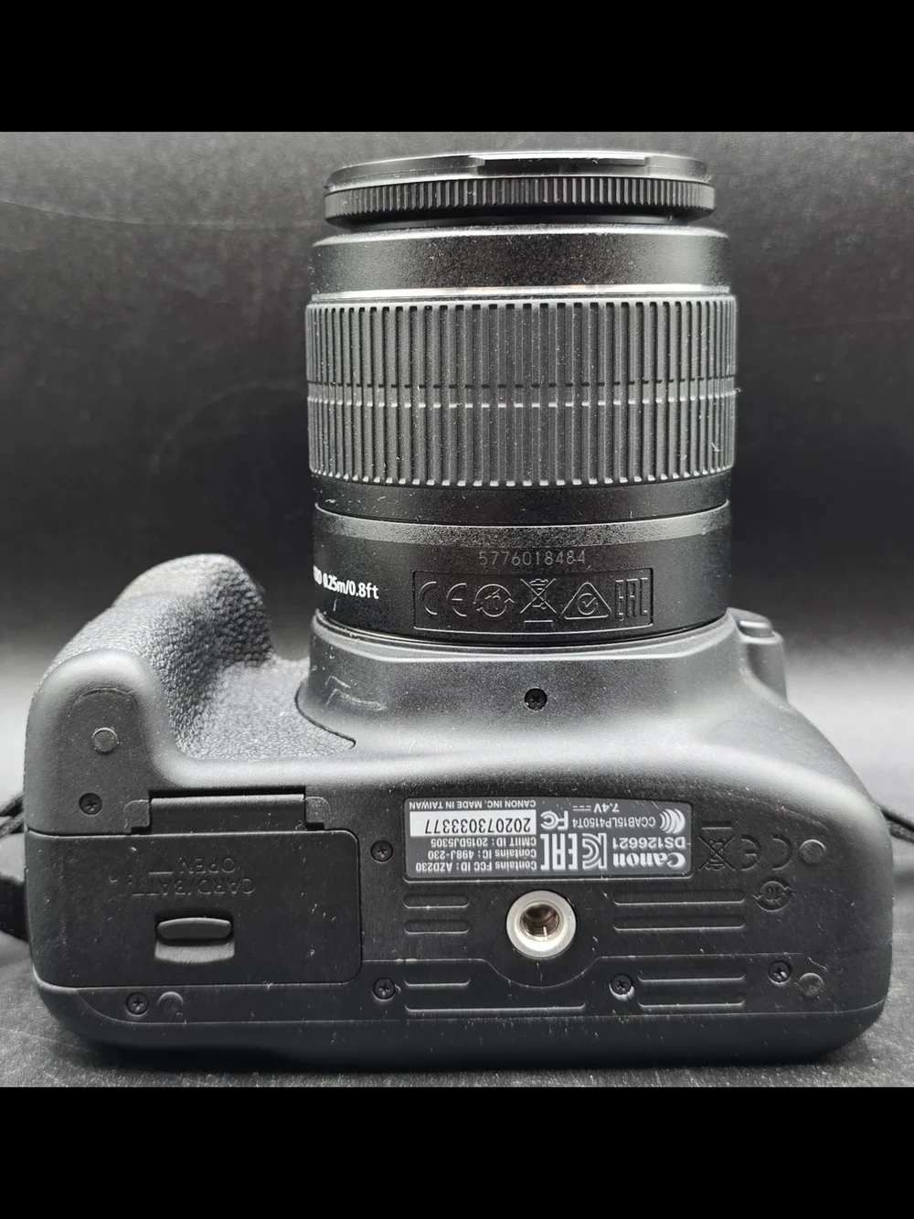 Canon EOS Rebel T6 Black DSLR Camera with 18-55mm Lens